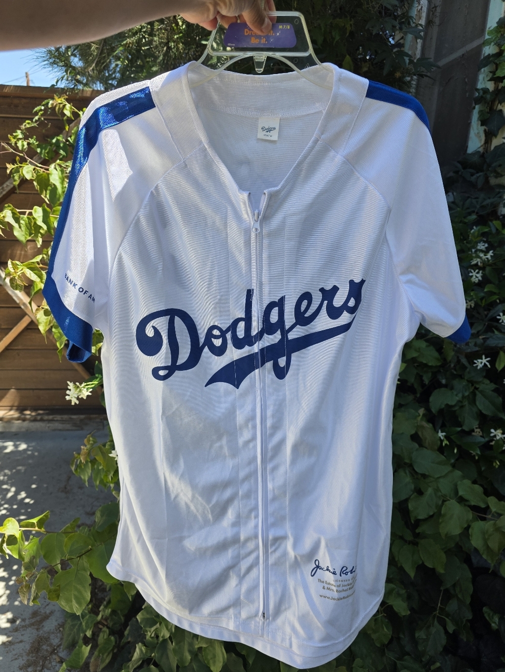 LA DODGERS Jackie Robinson #42 Zip Up JERSEY MLB SGA SHIRT ADULT M LOS ANGELES